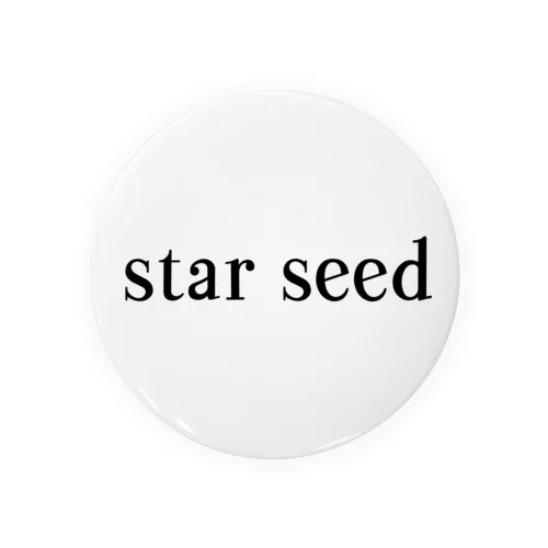 シンプル　star seed デザイン Tin Badge