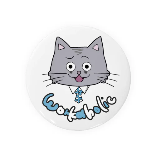 社畜サラリーマンの猫@とぅる吉 Tin Badge