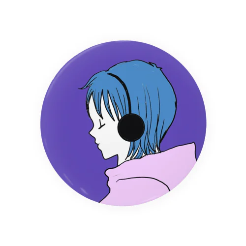 黄昏girlNFT_0023.music Tin Badge