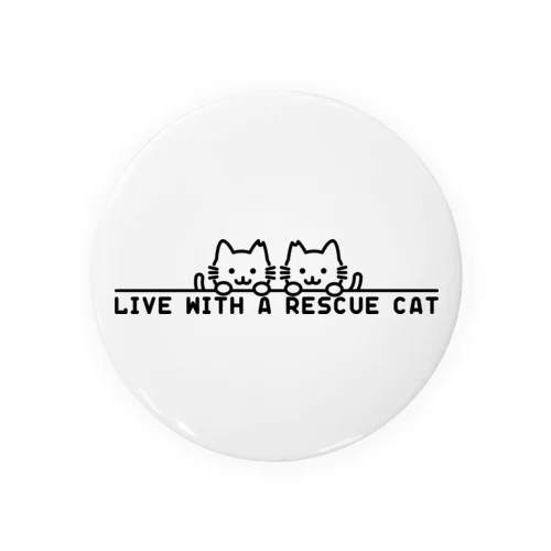 保護猫と共に暮らす Tin Badge