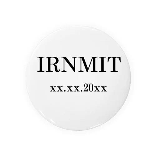 IRNMITロゴ xx.xx.20xx 缶バッジ