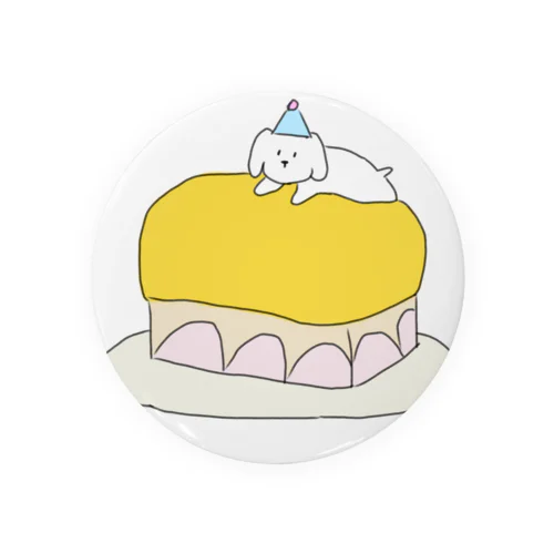 Lovely puppy cake 캔뱃지