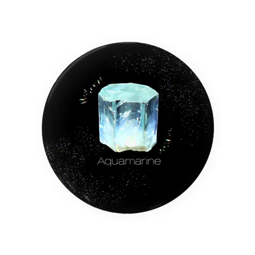 【Aquamarine】 Tin Badge