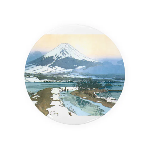 日本画：Fuziyama 吉田博_冨士拾景 河口湖 Tin Badge