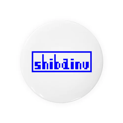 shibainu_blue Tin Badge