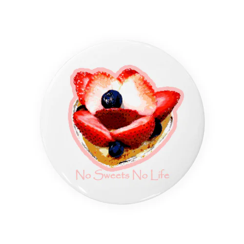 No Sweets No Life Tin Badge