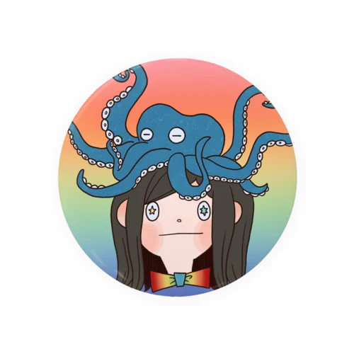 Tako-kun Tin Badge