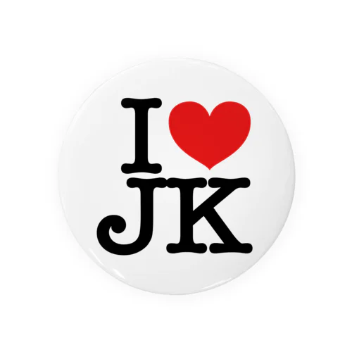 I LOVE JK Tin Badge