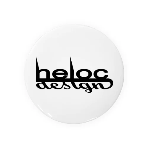 helocdesign LOGO 缶バッジ
