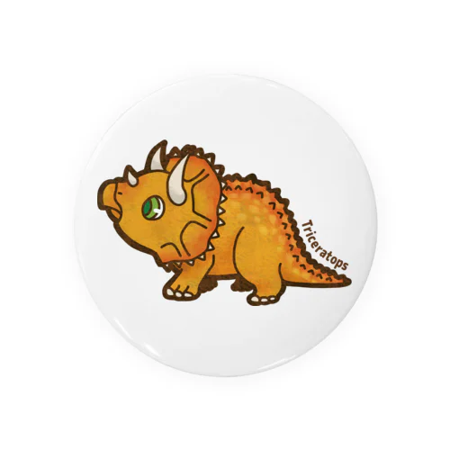恐竜シリーズ　★ トリケラトプス Tin Badge