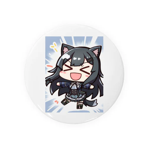 BIGSmile黒猫ちゃん Tin Badge