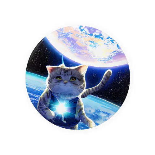 space cat 缶バッジ