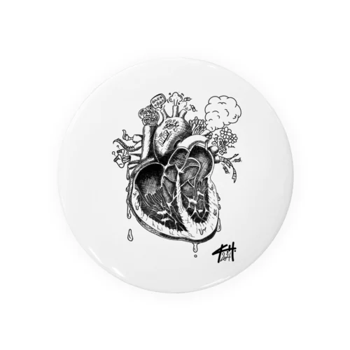 Heart Tin Badge