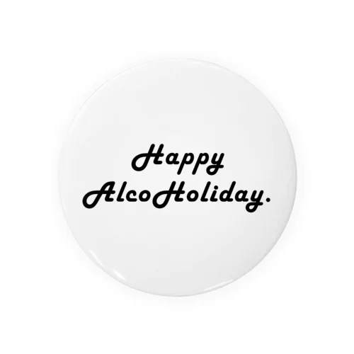 HappyAlcoholiday Tin Badge