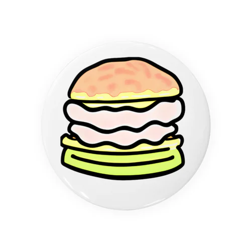 burger&バーガー Tin Badge
