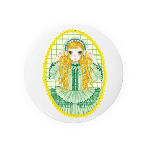 greenGirl Tin Badge