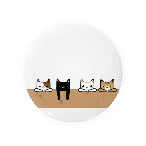 だれねこたち。 Tin Badge