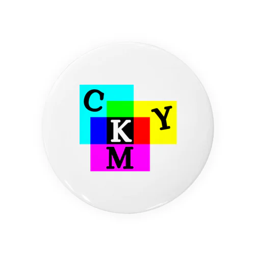 減色混合 CMYK Tin Badge