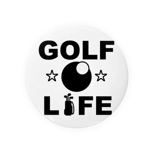 ゴルフ・グッズ・GOLF・ライフ・ゴルフ部・ゴルフ好き・ゴルフボール・球技・スポーツ・老若男女・紳士のスポーツ・カップ・ゴルファー・ホールインワン・コース・クラブ 缶バッジ