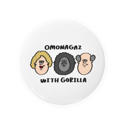 OMONAGAZ WITH GORILLA Tin Badge