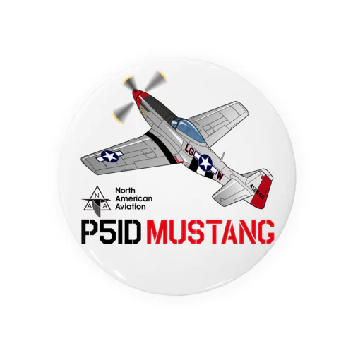 P51D MUSTANG（マスタング）２ 缶バッジ