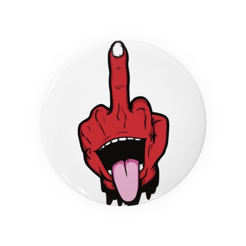 挑発（赤） Tin Badge