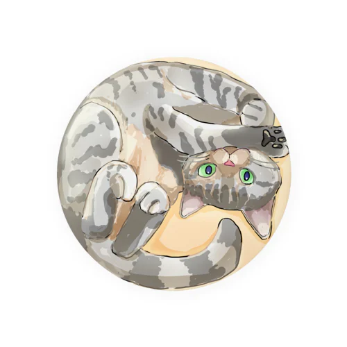 まんまる猫ちゃん。 Tin Badge