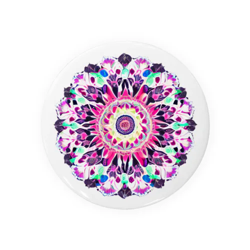 Mandala Flower Tin Badge