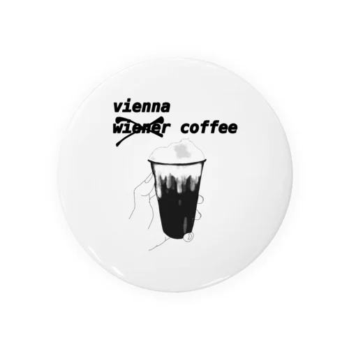 ウィンナーコーヒー　vienna coffee Tin Badge