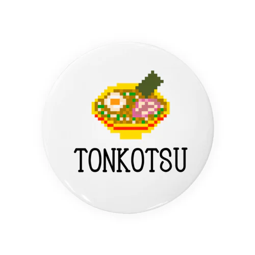 TONKOTSUラーメン×ピクセルアート Tin Badge