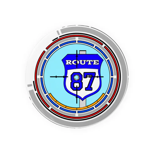 ROUTE87弾痕1 Tin Badge