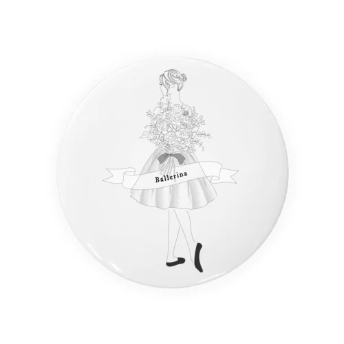 シンプル バレリーナ Tin Badge