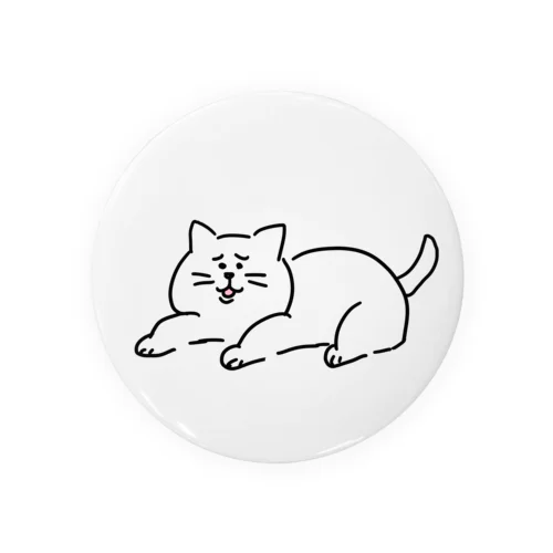 苦笑い猫 Tin Badge
