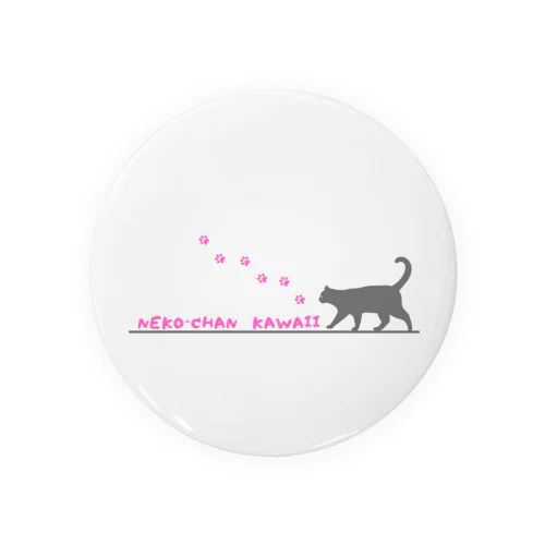 NEKO-CHAN KAWAII ねこちゃんかわいい Tin Badge