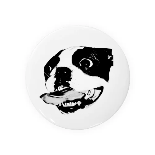 恐怖の犬 モノトーン Tin Badge