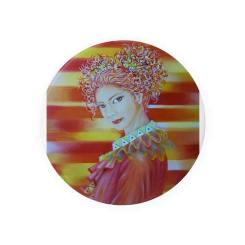 ハッピークラウン4・woman Tin Badge