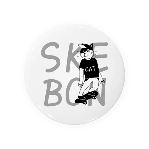 スケボーキャット Tin Badge