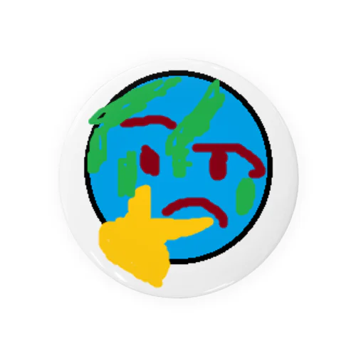 考える地球 Tin Badge
