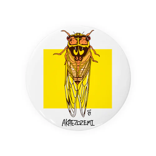 アカエゾゼミ Tin Badge