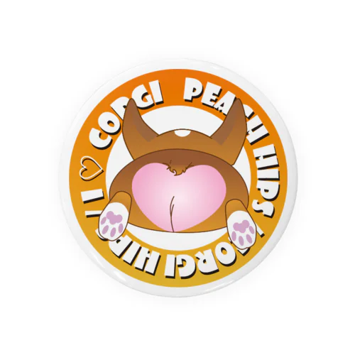 コギ尻マニア　レッド Tin Badge