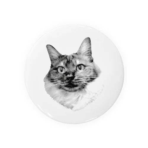 猫田猫助グレーバージョン！ Tin Badge