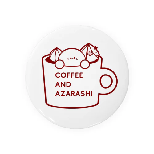 COFFEE AND AZARASHI 缶バッジ