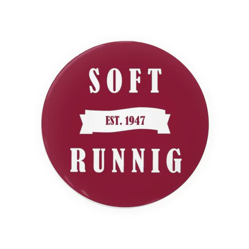 Soft Running  Tin Badge