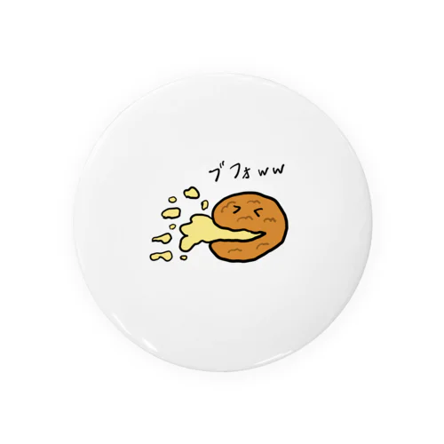 吹き出すシュークリーム Tin Badge