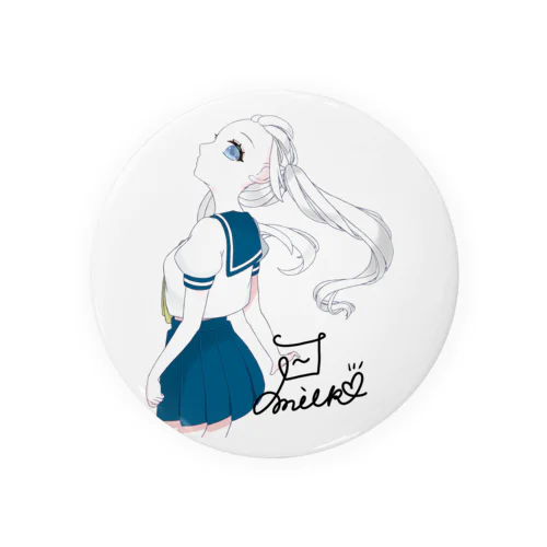 セーラー服　 milk Tin Badge