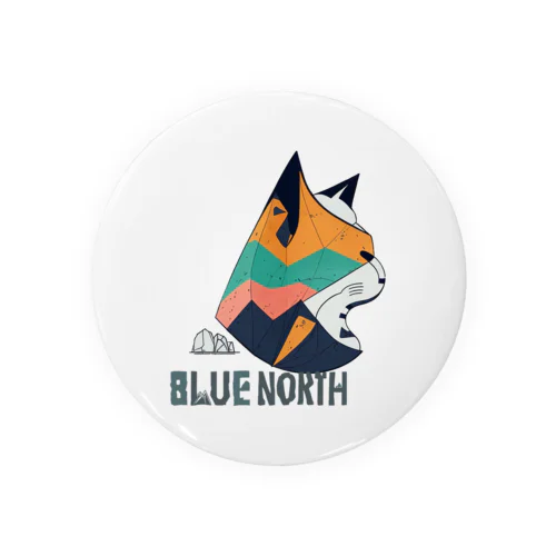 【BLUE NORTH】ボルダリング×ねこデザイン Tin Badge