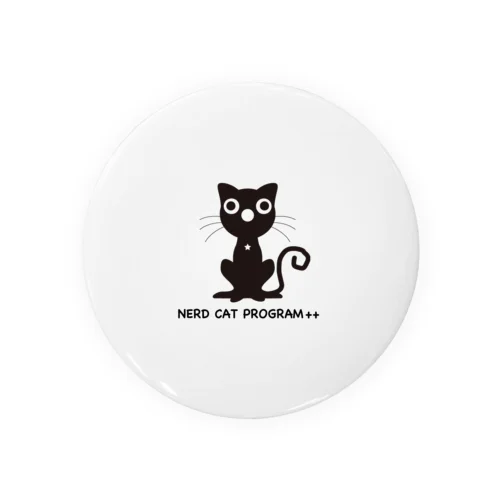 ©︎Nerd Cat Program++ Tin Badge