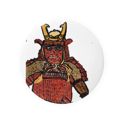 Samurai Tin Badge