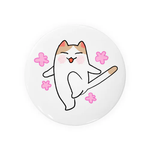 ハッピー猫 Tin Badge