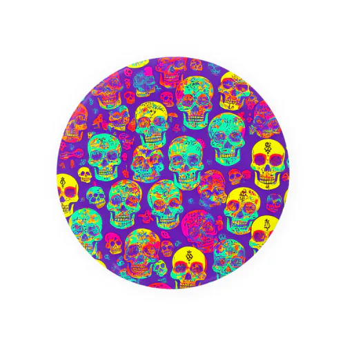 skull wallpaper Tin Badge